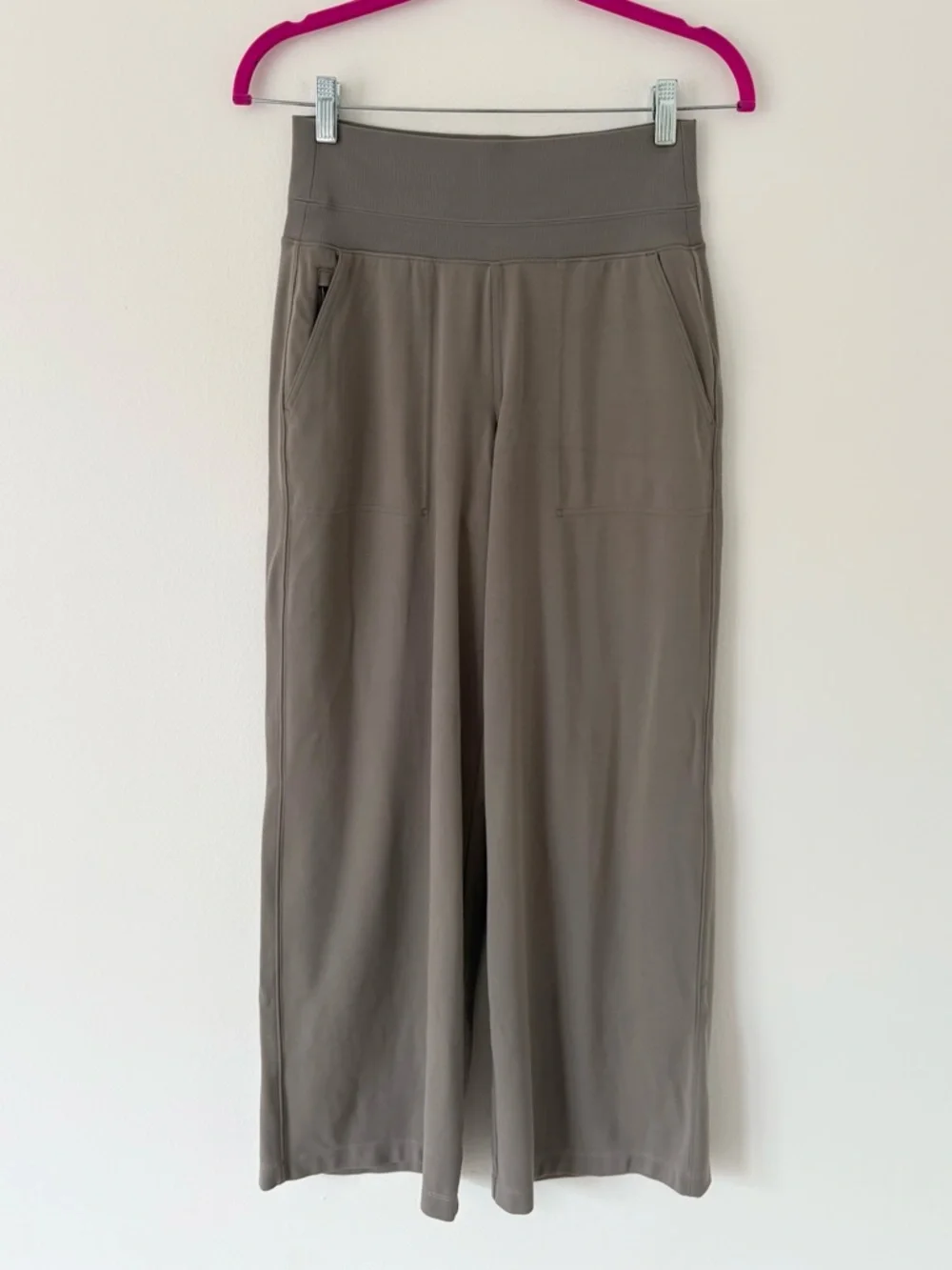 Athleta Dark Taupe Grey Venice High Rise Wide Leg Elastic Waist Pant Size XS - Picture 6 of 12
